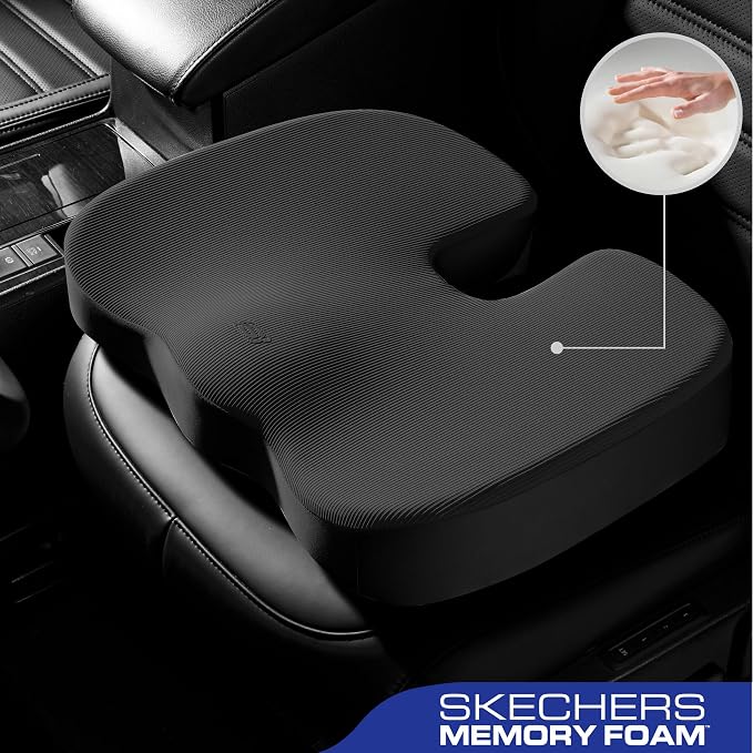 Skechers Memory Foam Seat Cushion, Office Chair Cushion - Image 2