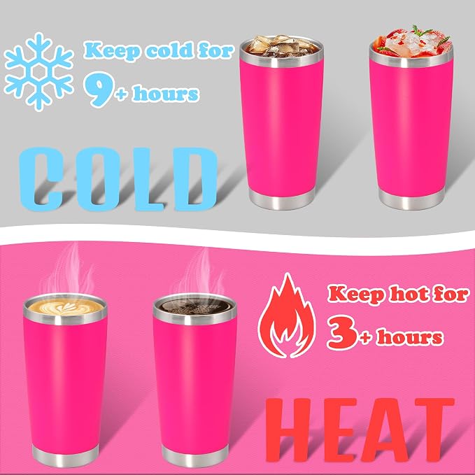 20 oz Tumbler with lid Double Wall Vacuum Insulated Tumblers Stainless Steel - Image 4