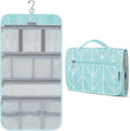 PAVILIA Hanging Toiletry Bag Women Men, Travel Kit Foldable Large Toiletries by PAVILIA