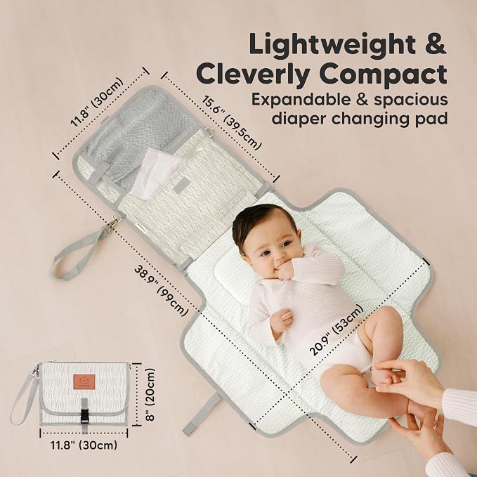 KeaBabies Portable Diaper Changing Pad - Image 3