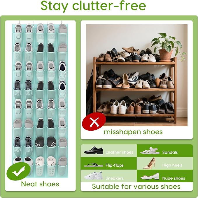 Unjumbly Over the Door Shoe Organizer - Image 6