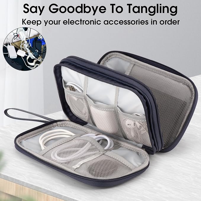 Leather Travel Electronic Organizer - Image 6