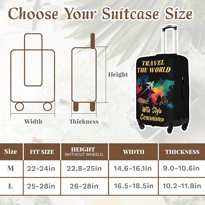Luggage Cover, Travel Suitcase Covers, Elastic Suitcase Protective Cover - Image 2