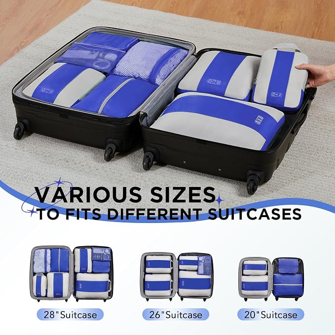 8 Set Compression Packing Cubes - Image 7