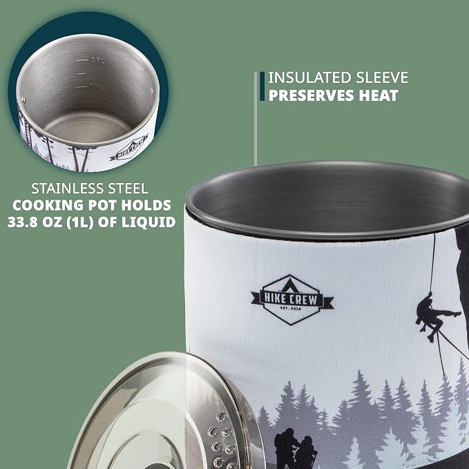 HikeCrew Portable Gas Powered Stove top & Cooking System, Compact Camping - Image 6