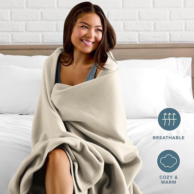 Bare Home Polar Fleece Blanket - Image 3