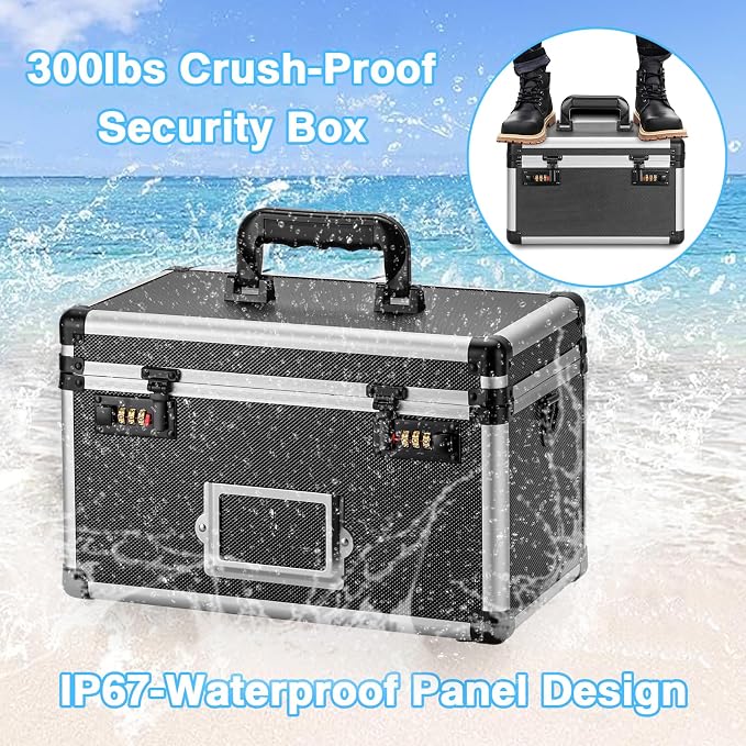11 x 7 x 8.3 Inch Lockable Storage Box - Image 6
