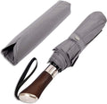 Balios Travel Umbrella Luxurious Golden Hardwood Handle Auto Open & Close by Balios