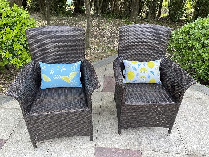 Outdoor Patio Chaise Lounge Small Headrest Waterproof Pillows - Image 5