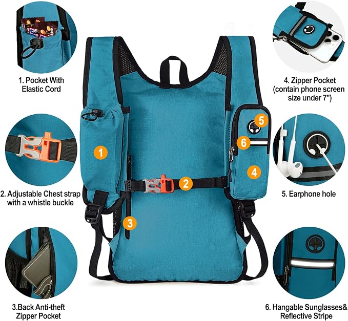 Seektop 15L Small Hiking Backpack - Image 3
