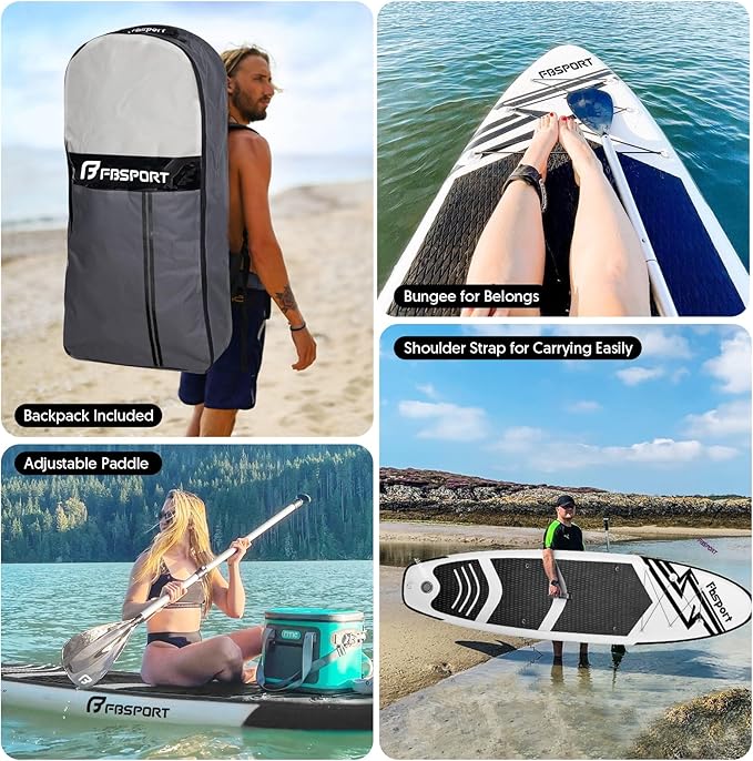 FBSPORT 11' Premium Stand Up Paddle Board, Yoga Board - Image 6
