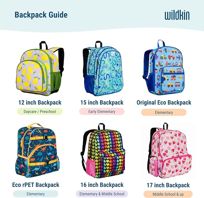 Wildkin 12-inch Kids Backpack – Padded, Adjustable - Image 8