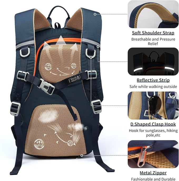 Hiking Backpack 30L Foldable Travel Daypack - Image 4