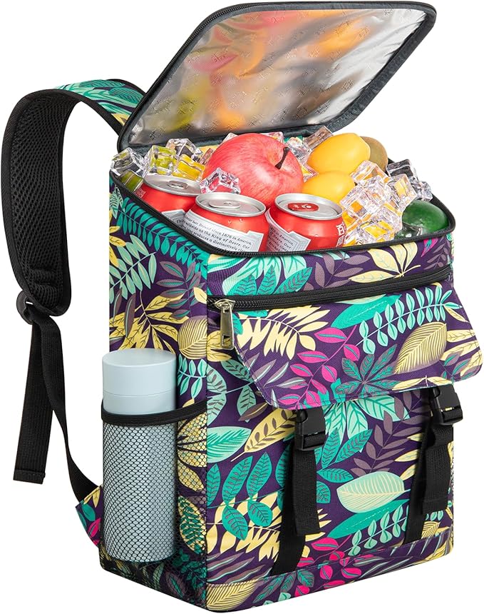 Cooler Backpack Soft Insulated Leak Proof 30 Cans Insulated Backpack Cooler by OCKLILY