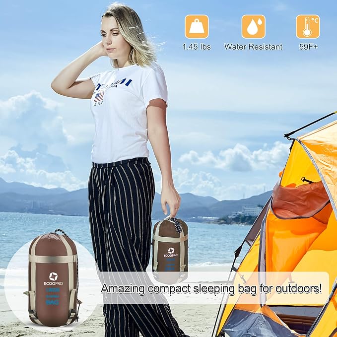 ECOOPRO Warm Weather Sleeping Bag - Image 6