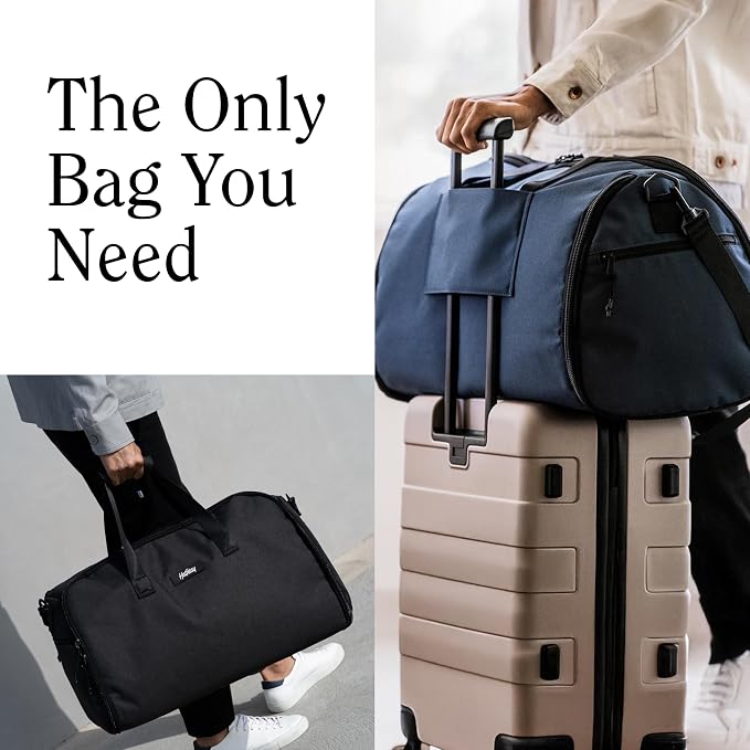 Halfday Convertible 2-in-1 Garment Duffel Weekender Bag 45L | Wrinkle-Free - Image 5