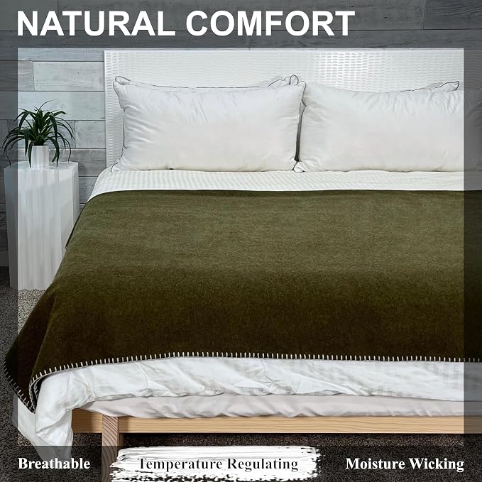 EKTOS 100% Virgin Wool Blanket, Warmest - Image 4