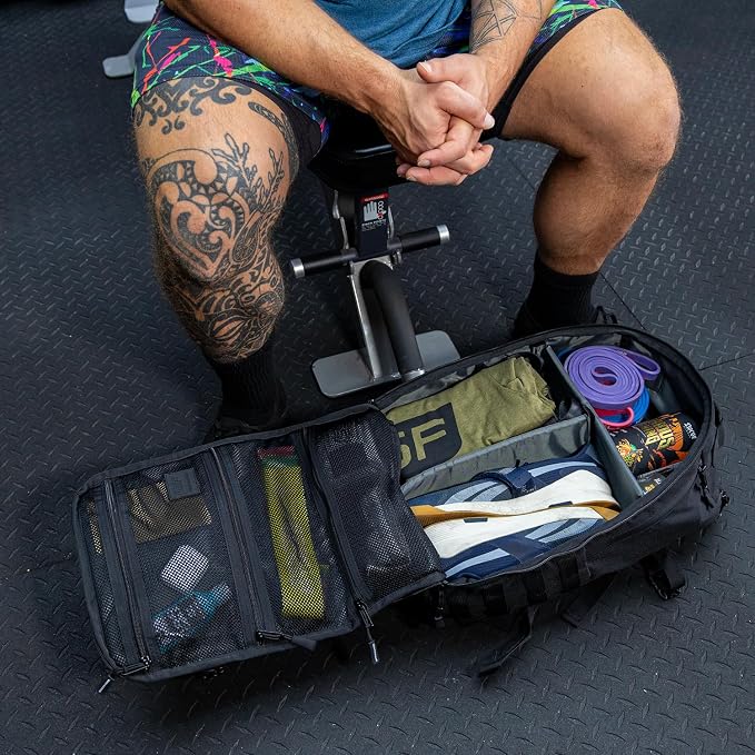 SERIOUS STEEL FITNESS Gym Bag, Rip-Resistant Fabric, Heavy Duty - Image 2