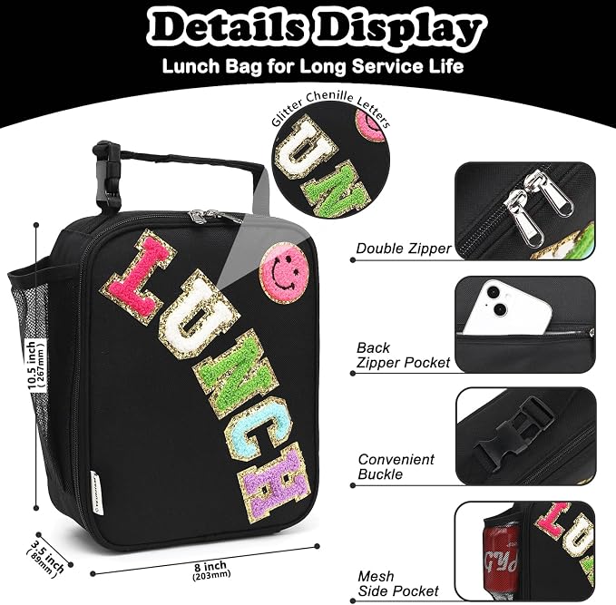 FlowFly Lunch box Insulated Soft Bag Mini Cooler Back to School Thermal Meal - Image 4