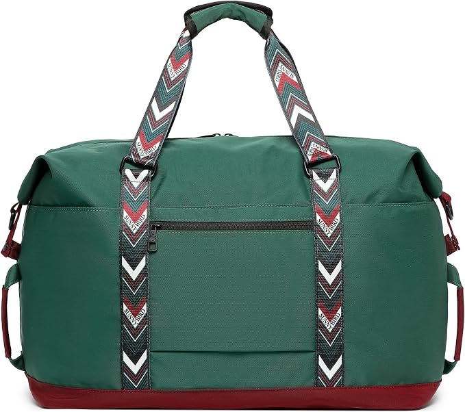 SUNNY BIRD Duffel with Utility Pouch, 40L Weekender Overnight Bag with Shoe - Image 4