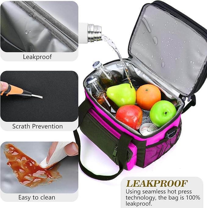 Insulated Lunch Bag Women | Large Adult Lunch Box | Double-Layer Reusable Lunch - Image 4