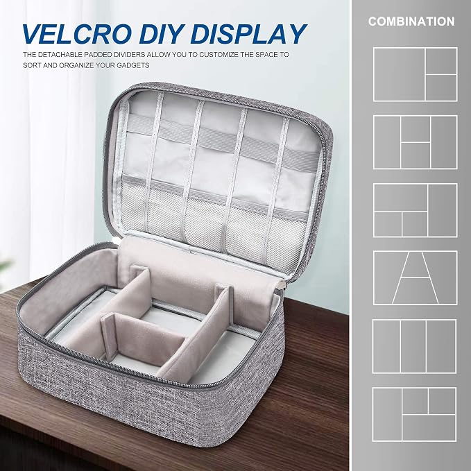 VOCUS Electronics Organizer Travel Cable Organizer Bag - Image 4