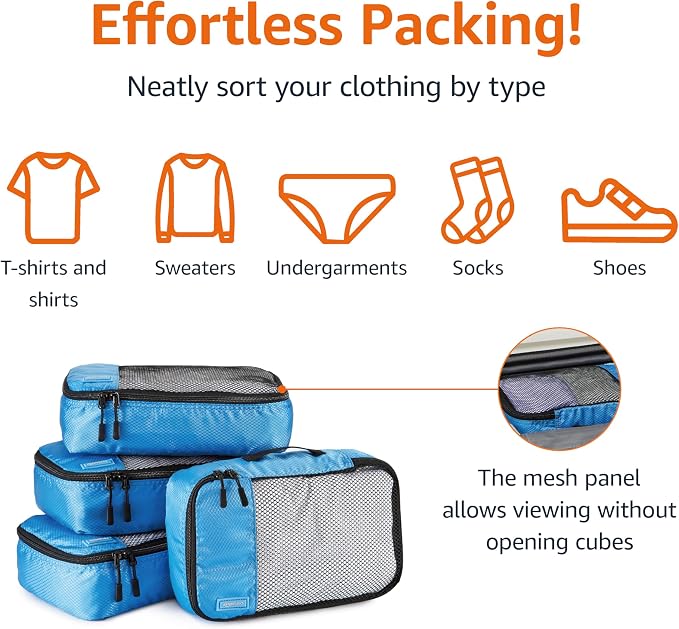Amazon Basics Small Packing Cubes - Image 2