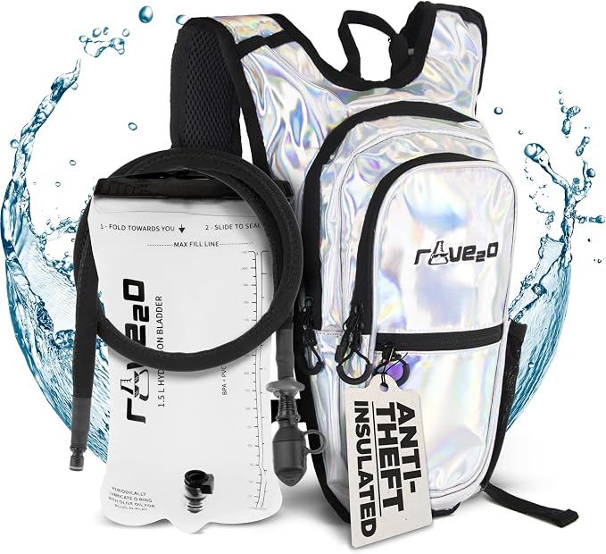Rave Hydration Backpack – Anti-Theft Festival Hydration Pack by Rave2o