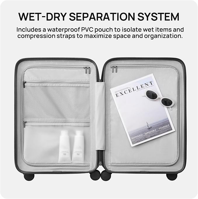 NINETYGO Carry On Luggage 22x14x9 Airline Approved, 20 Inch Luggage - Image 9