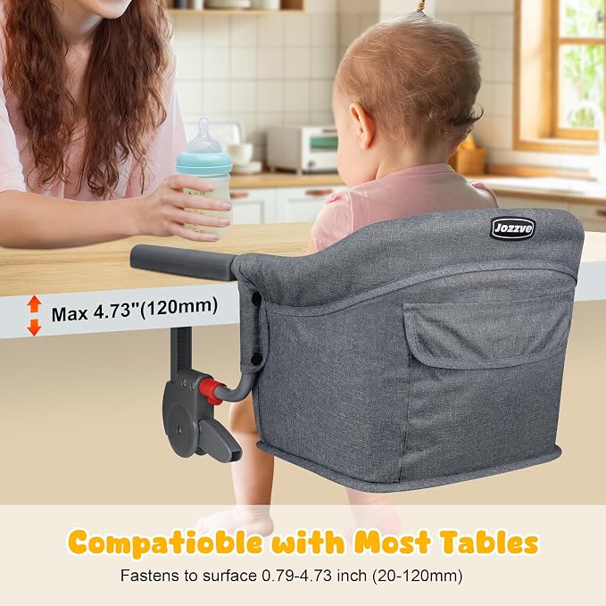 Hook On High Chair: Portable Fast Table Chair - Image 2