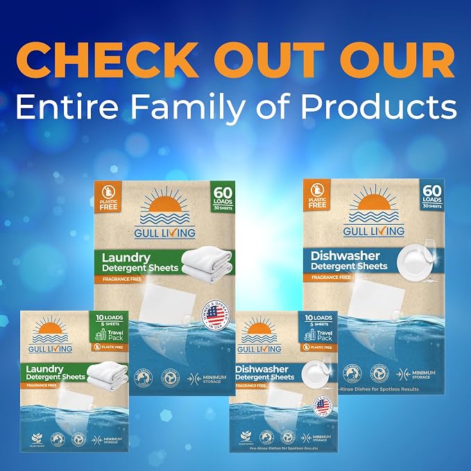 Gull Living Home Travel Laundry Detergent Sheets - Image 9