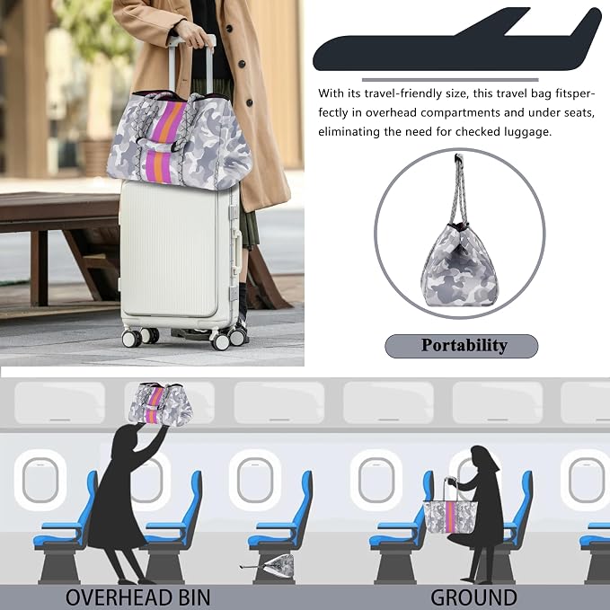 QOGiR Neoprene Multipurpose Beach Bag Tote - Image 8