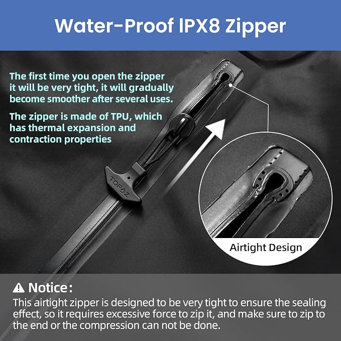BAGAIL TPU Vacuum Bag for Travel, Reusable Compression Bag - Image 5