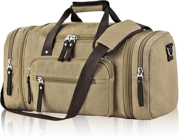 Felipe Varela Duffle Bag for Men, Expandable Canvas Duffel Bag for Travel by FelipeVarela