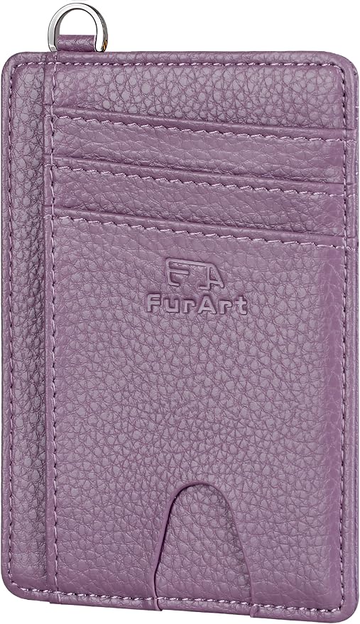 FurArt Slim Minimalist Wallet, Front Pocket Wallets, RFID Blocking, Credit Card by FurArt