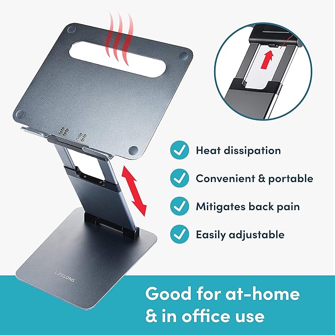 Lifelong Ergonomic Adjustable Laptop Stand - Image 5