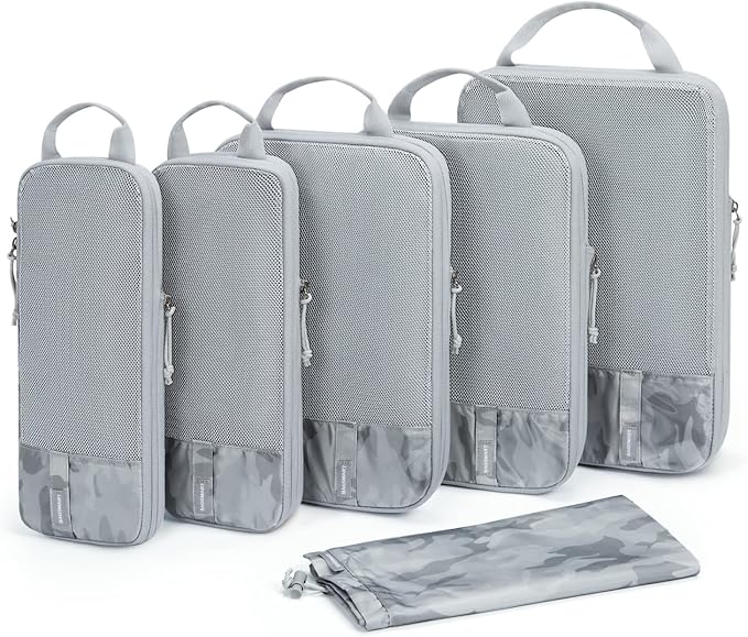 BAGSMART 6 Set /4 Set/2 Set Compression Packing Cubes by BAGSMART