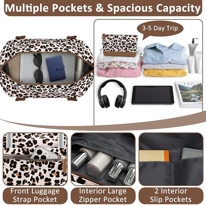 Travel Duffle Bag for Women, Weekender Bags, Hospital Bag for Labor Delivery - Image 4