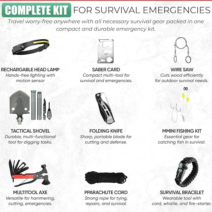 Survival Kit - All-in-One Survival Gear and Supplies - Image 3