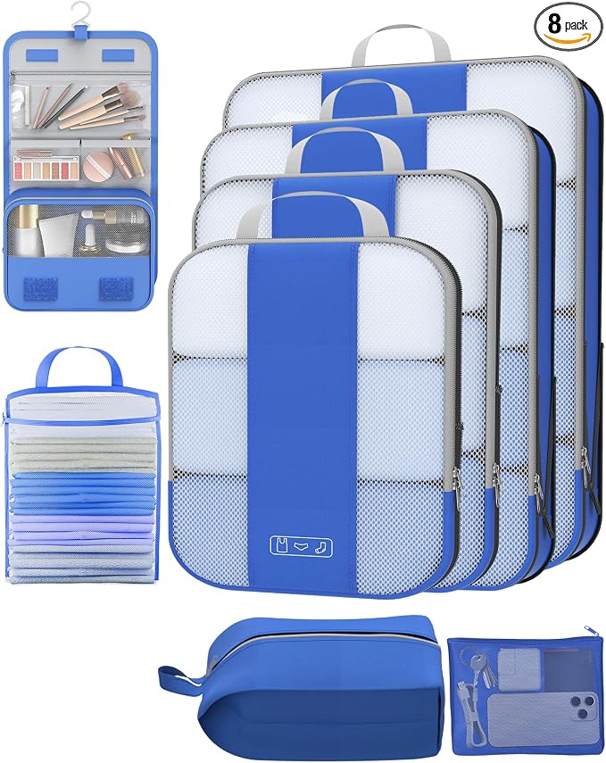8 Set Compression Packing Cubes by OlarHike