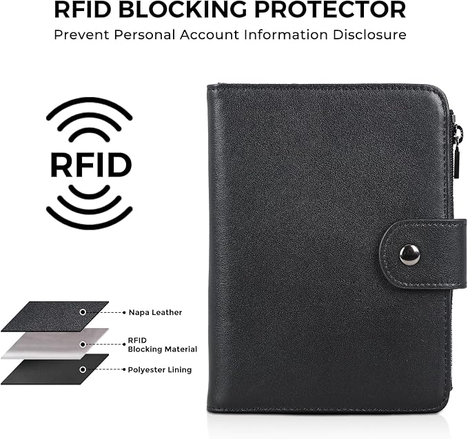 Polare Napa Leather Travel Passport Holder - Image 3