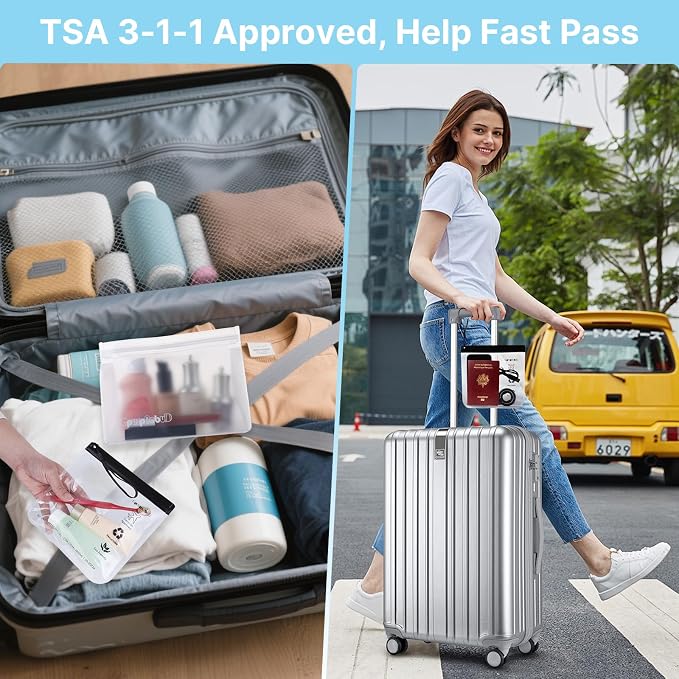 TSA Approved Toiletry Bags 6 Pack - Image 6