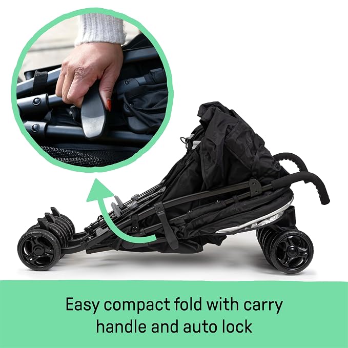 Summer Infant 3Dlite Folding Lightweight Side by Side Double Stroller - Image 5