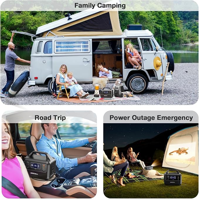 GRECELL Portable Power Station 300W, 230Wh LiFePO4 Battery, 1.5hrs Fast Charging - Image 7