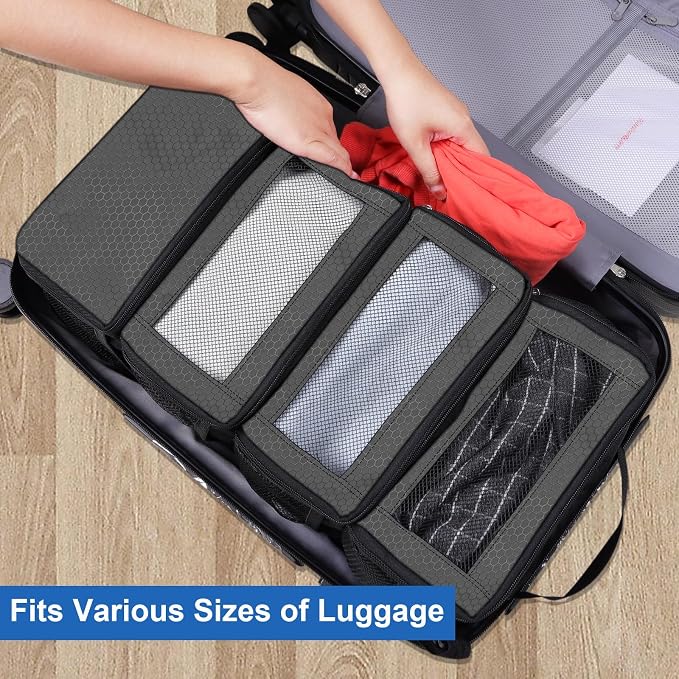 Suitcase Organizer, Travel Luggage Organizer Portable Hanging Travel Shelves - Image 5