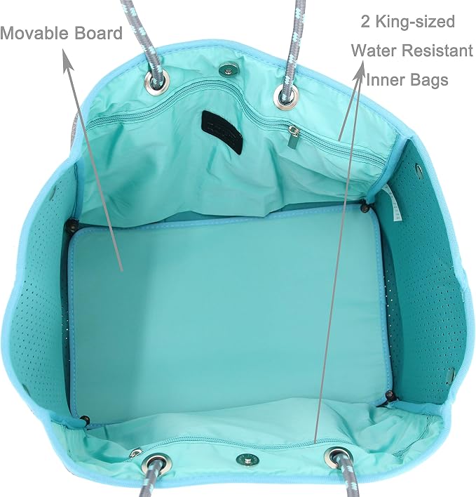 QOGiR Neoprene Multipurpose Beach Bag Tote - Image 4