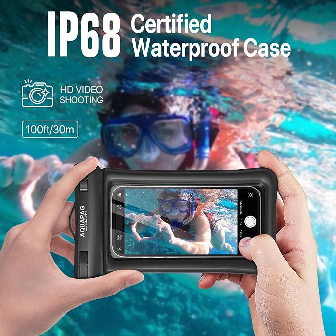 NEPHI IPX8 Floating Waterproof Phone Pouch 2 Pack-Up to 8.0"，Floating Phone Case - Image 5