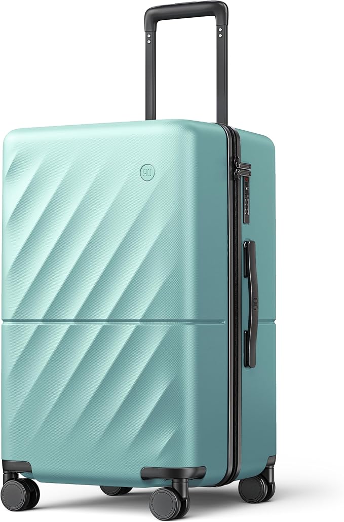 Trunk Luggage 22 Inch, Small Checked Luggage by NINETYGO