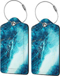 Abstract Ocean Texture Luggage Tags by Unknown