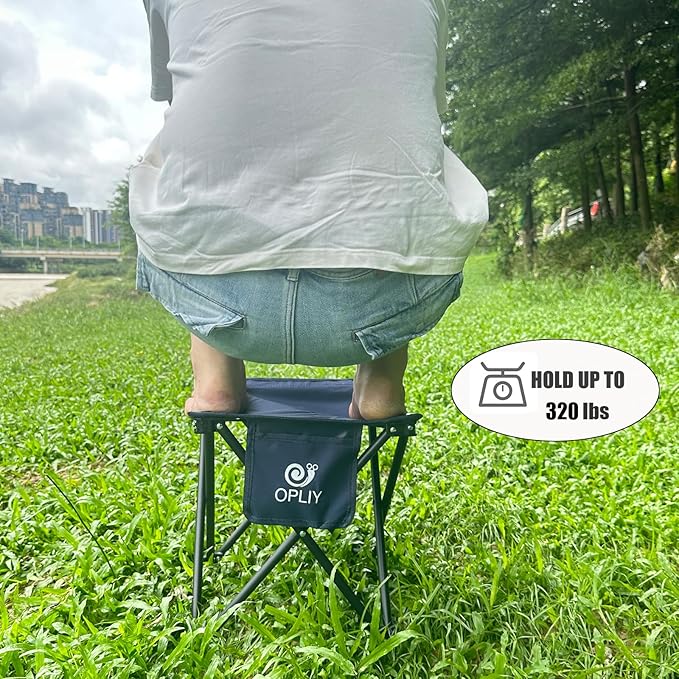 Opliy Camping Stool, Folding Small Chair Portable Camp Stool - Image 6